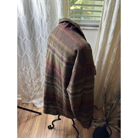 VTG Rugged Outfitters Country Mens XL Plaid Chore Jacket 100% Cotton Zip Rustic - Picture 9 of 16